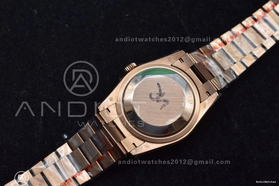 RG 904L Bracelet Weight) QF Edition Steel Original V5 (Gain Square Diamond Grey DayDate 36 President with 671 vr3255 on Dial Best 0208